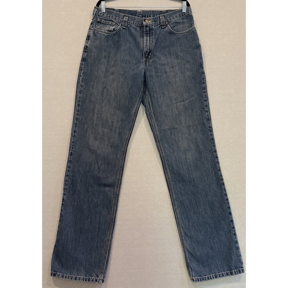 Carhartt Holter Men's Denim Jeans 34x36 (ACTUAL 34x34) Relaxed Fit Straight Leg